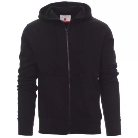 PAYPER PORTLAND 001212-0308/14000-M KAPUCNIS PULÓVER, FEKETE (M)