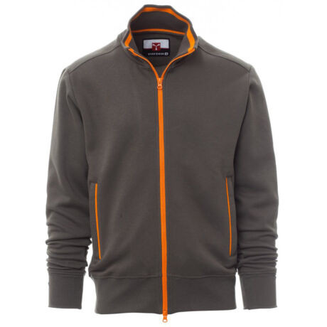 PAYPER SYDNEY 000014-0001/13025-2XL CIPZÁRAS PULÓVER, SZÜRKE/NARANCS (2XL)