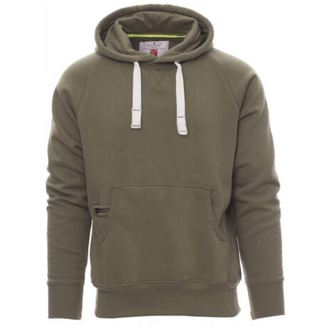 PAYPER ATLANTA+ 000019-0001/07011-5XL KATONAI ZÖLD KAPUCNIS PULÓVER (5XL)
