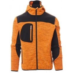   PAYPER TRIP 000453-0103/02015-2XL KAPUCNIS CIPZÁRAS PULÓVER, FLUO NARANCS/FEKETE (2XL)