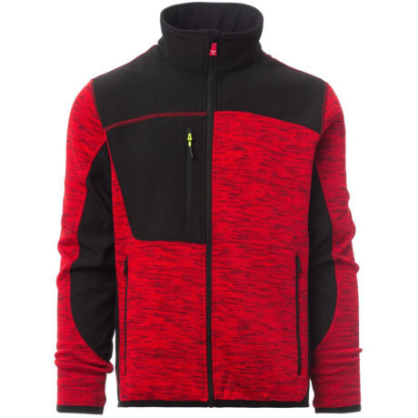 PAYPER TRAVEL S00740-0103/03029-L CIPZÁRAS PULÓVER, PIROS/FEKETE (L)