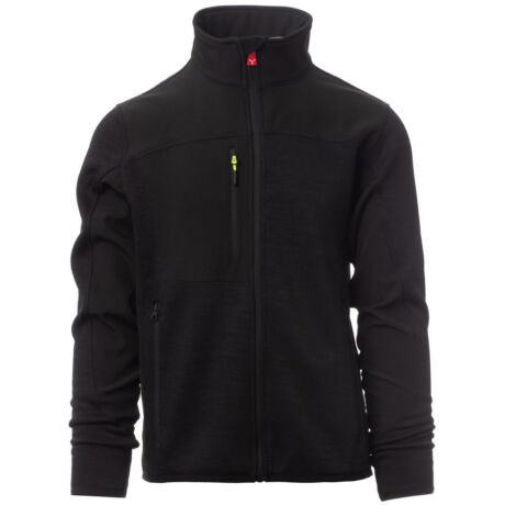 PAYPER TRAVEL S00740-0103/14018-L CIPZÁRAS PULÓVER, FEKETE/FEKETE (L)