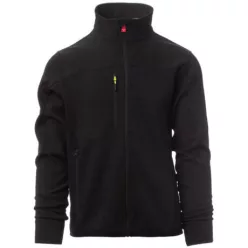   PAYPER TRAVEL S00740-0103/14018-3XL CIPZÁRAS PULÓVER, FEKETE/FEKETE (3XL)