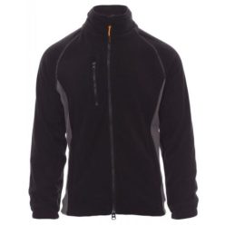   PAYPER ASPEN+ 001004-0069/14023-M CIPZÁRAS POLÁR PULÓVER, FEKETE/SZÜRKE (M)