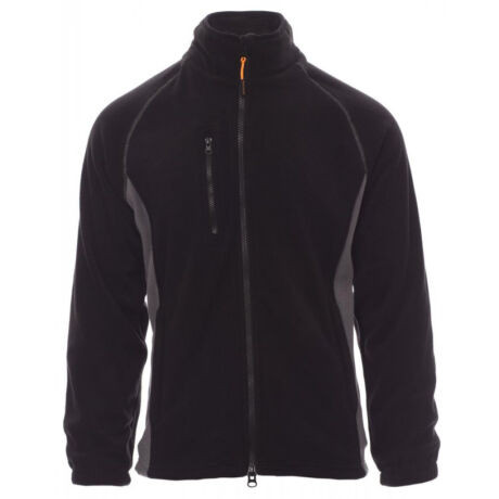 PAYPER ASPEN+ 001004-0069/14023-M CIPZÁRAS POLÁR PULÓVER, FEKETE/SZÜRKE (M)