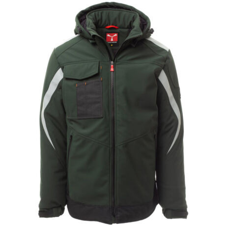 PAYPER WONDER PAD S00294-0489/07057-M BÉLELT SOFTSHELL KABÁT ERDŐZÖLD/FEKETE (M)