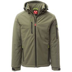   PAYPER CREEK PAD S00330-0489/07050-M BÉLELT SOFTSHELL KABÁT KATONAI ZÖLD/ZÖLD (M)