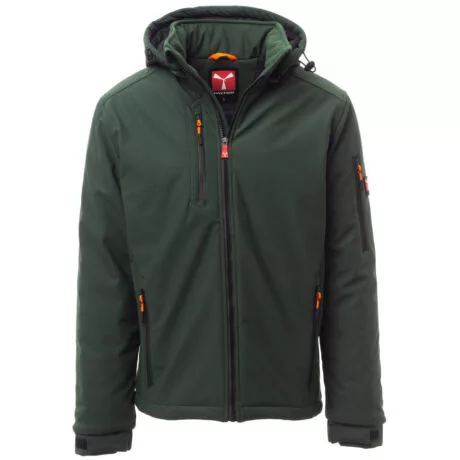 PAYPER CREEK PAD S00330-0489/07057-2XL BÉLELT SOFTSHELL KABÁT ERDŐZÖLD/FEKETE (2XL)