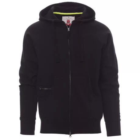 PAYPER DALLAS+ 000021-0001/14000-XS KAPUCNIS PULÓVER, FEKETE (XS)