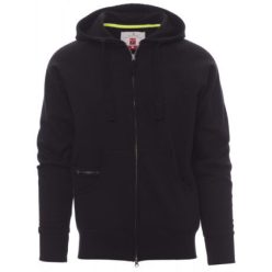   PAYPER DALLAS+ 000021-0001/14000-5XL KAPUCNIS PULÓVER, FEKETE (5XL)