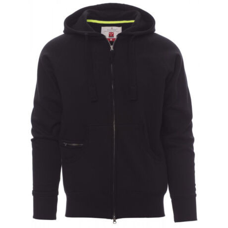 PAYPER DALLAS+ 000021-0001/14000-5XL KAPUCNIS PULÓVER, FEKETE (5XL)