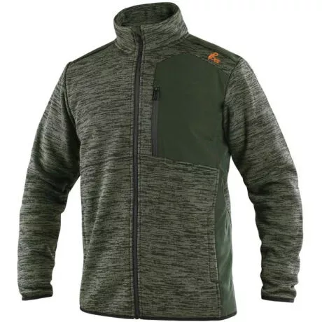 CXS 4ENVI HAMPTON 129018951894-L CIPZÁRAS PULÓVER, KHAKI (L)