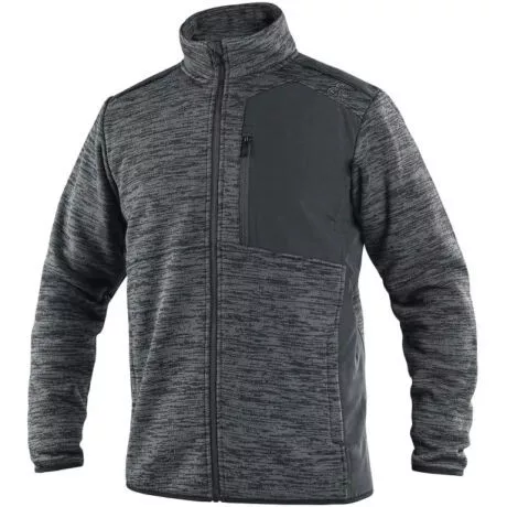 CXS 4ENVI HAMPTON 129018971895-XL CIPZÁRAS PULÓVER, SZÜRKE (XL)