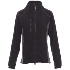   PAYPER ASPEN+ LADY 001005-0069/14023-M CIPZÁRAS NŐI POLÁR PULÓVER, FEKETE/SZÜRKE (M)