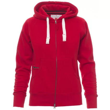 PAYPER DALLAS+ LADY 000406-0001/03000-XS NŐI KAPUCNIS PULÓVER, PIROS (XS)