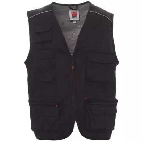 PAYPER POCKET 000187-0054/14000-3XL CIPZÁRAS MELLÉNY, FEKETE (3XL)