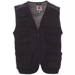   PAYPER POCKET 000187-0054/14000-4XL CIPZÁRAS MELLÉNY, FEKETE (4XL)