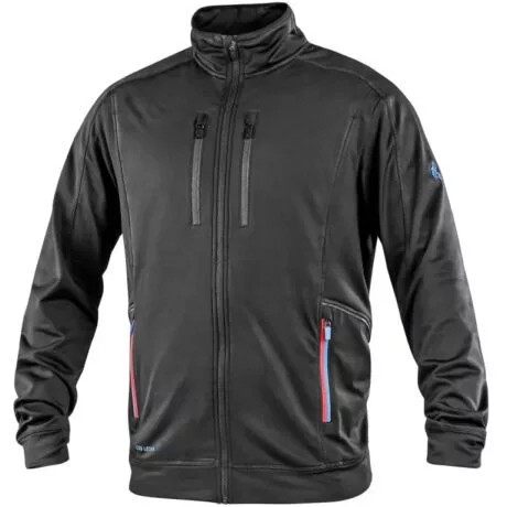 LEONIS PULÓVER 152022781795 FEKETE  KÉK/PIROS KIEGÉSZÍTŐKKEL - XL (XL)
