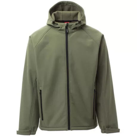 PAYPER GALE 001044-0355/07035-M SOFTSHELL KABÁT, KATONAI ZÖLD (M)