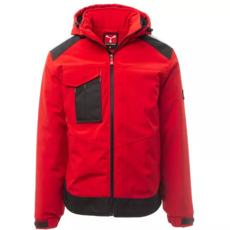 PAYPER PERFORMER PAD S00359-P114/03015-2XL BÉLELT SOFTSHELL KABÁT, PIROS/FEKETE (2XL)