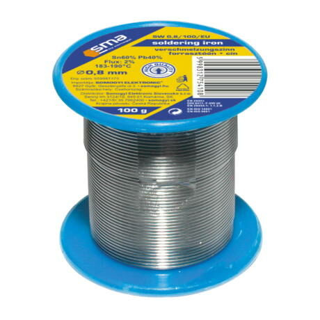 Forrasztó ón 0.8mm / 100gr. SMA