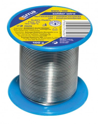 Forrasztó ón 2.0mm / 100gr. SMA