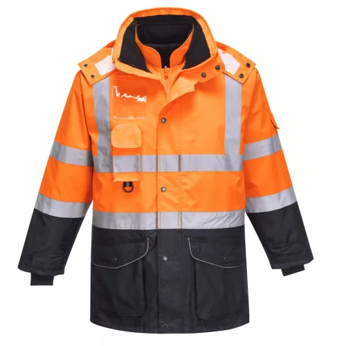 S426 - Hi-Vis 7 az 1-ben kontraszt Traffic kabát (L)