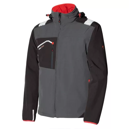 ISSALINE Posh softshell lélegző kabát vízálló cipzárral (5XL)