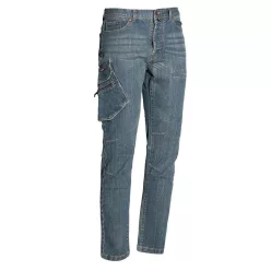 Issaline multi sokzsebes stretch farmernadrág