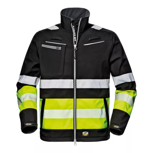 Sir safety system hi-vis contrast softshell felső (3xL) sir safety munkavédelmi ruházat – munkaruházat