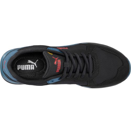 Puma Frontside BLK/Blue low S1PS ESD FO HRO SR munkavédelmi cipő (42)