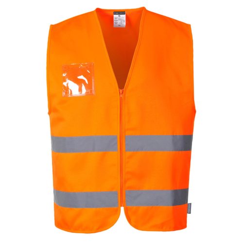 C497 - Hi-Vis kevertszálas mellény (XL)