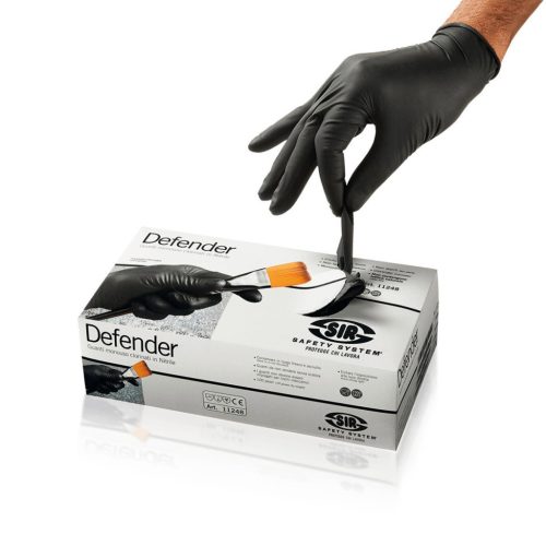 Sir Safety System Defender, nitril egyszerhasználatos kesztyű - 100db/doboz (08/M)