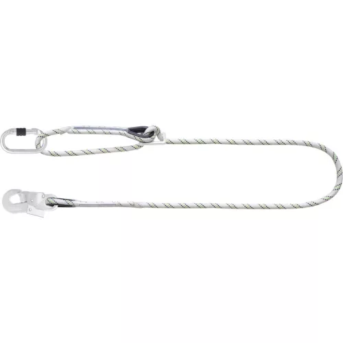 Kratos 2 m hosszú rögzítőpánt +munkapozícionáló, +2 csavaros acélkarabiner, 17mm nyitótávolsággal