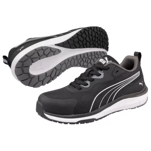 Puma celerity knit blk/white low S1PS esd HRO SR női munkavédelmi cipő (40)