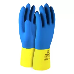 UCI duplán mártott latex kesztyű (07/S)