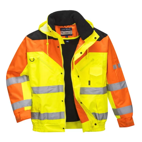 S464 - Jól láthatósági bomber dzseki (3XL)