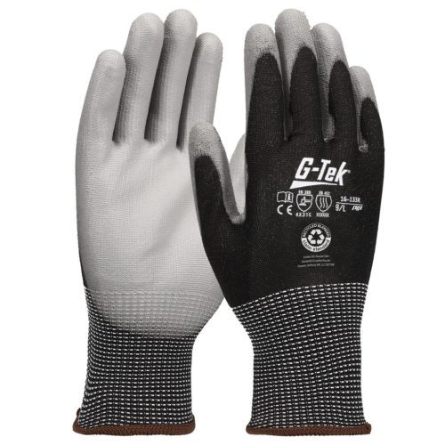 G-TEK 3RX újrahasznosított poliészter, PU tenyérmártott munkavédelmi kesztyű (10/XL)