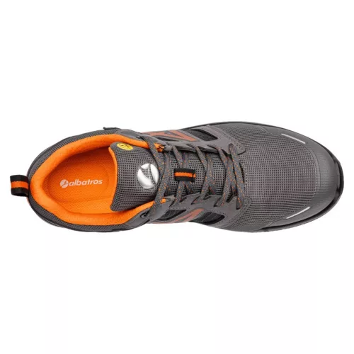 Albatros AIRFLOW Grey Orange Low S1PL ESD FO SR munkavédelmi cipő
