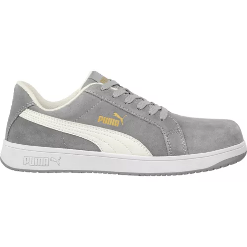 Puma Iconic Suede Grey Low S1PL ESD FO HRO SR munkavédelmi cipő (46)