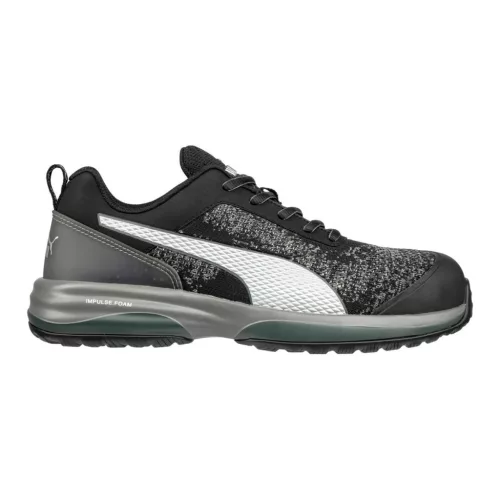 Puma charge black low S1P esd HRO SRC munkavédelmi cipő (43) – munkavédelmi lábbeli