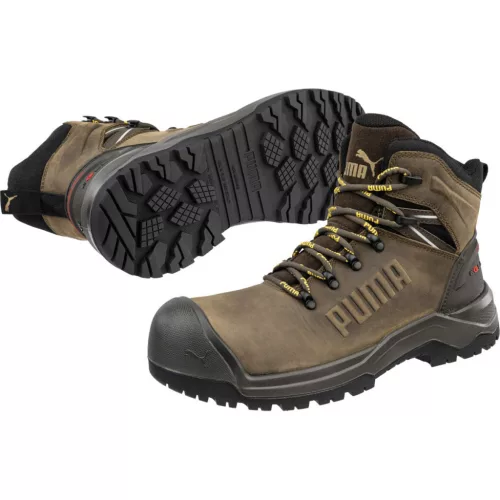 Puma Iron HD Brown Mid S3S FO LG CI SR munkavédelmi bakancs (43)