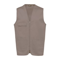 Designed to Work unisex bélelt sokzsebes mellény