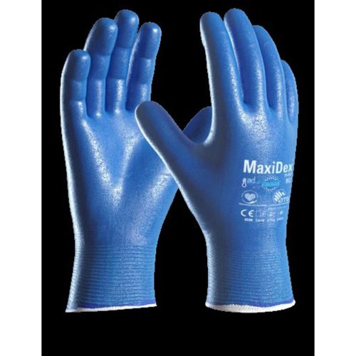 ATG® MaxiDex® és ViroSan vegy- és olajálló mártott védőkesztyű 19-007 (09/L)
