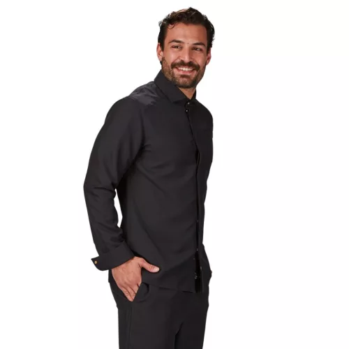 GARYS - TOMMASO férfi séfkabát olasz gallérral (XXL)
