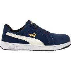   Puma Iconic Suede Navy Low S1PL ESD FO HRO SR munkavédelmi cipő (42)