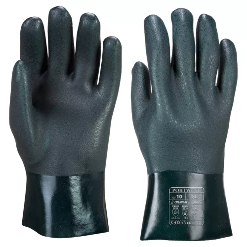 Portwest A827 duplán mártott PVC védőkesztyű (10/xL) munkavédelmi kesztyű – munkavédelmi kézvédelem