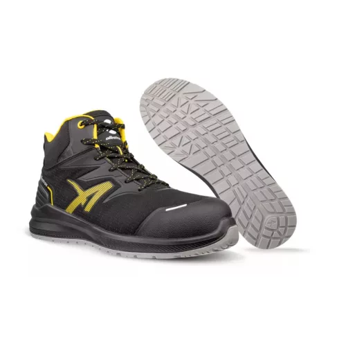 Albatros DALTON Blk Yellow Mid S3L ESD FO SR munkavédelmi bakancs