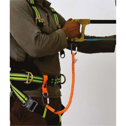 Kratos nyújtható szerszámtartó kötél karabinerrel