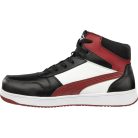 Puma Frontcourt BLK/WHT/RED Mid S3L ESD FO HRO SR munkavédelmi bakancs (43)